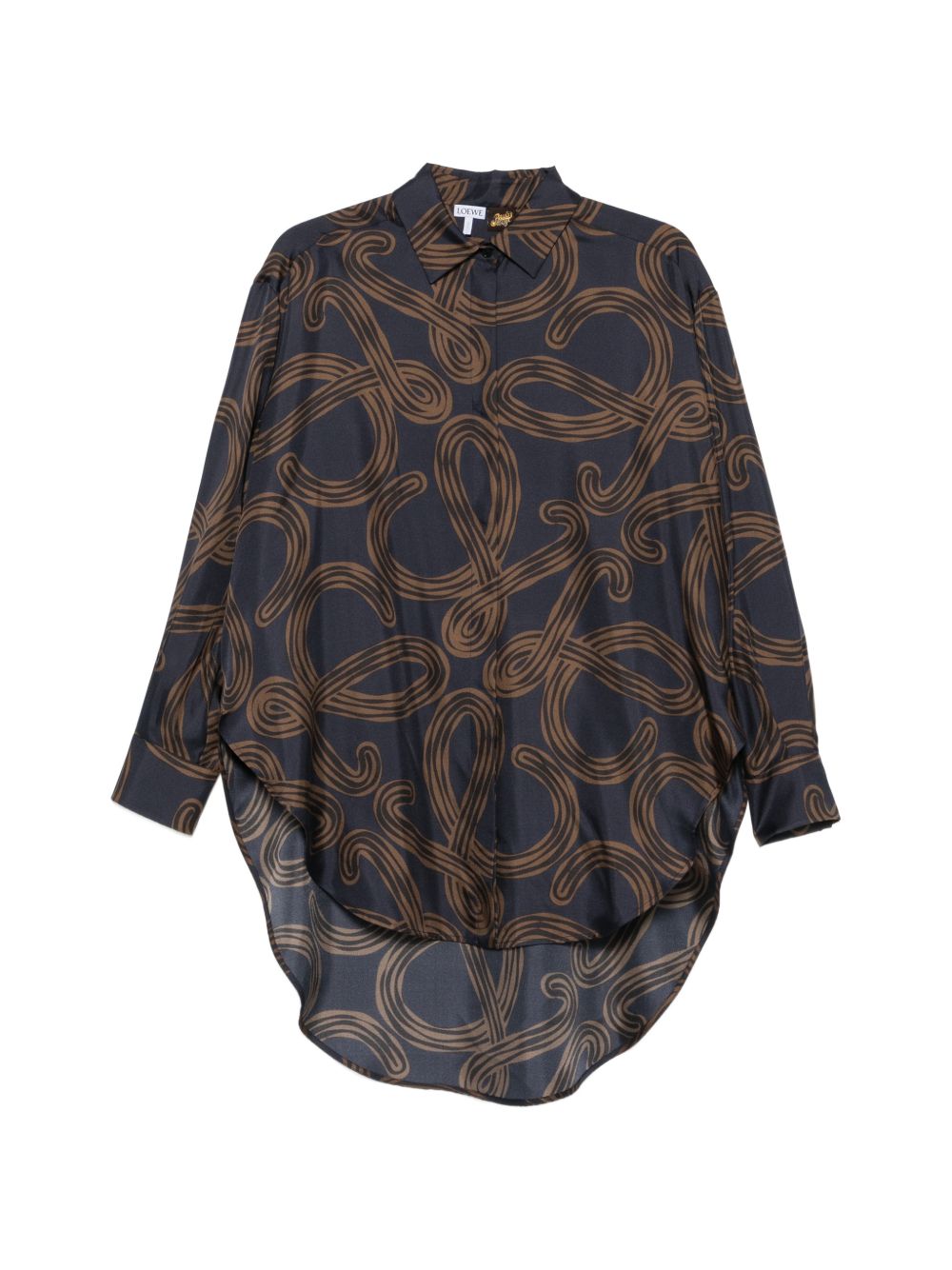 Loewe Paula's Ibiza Women Printed Silk Shirt LOEWE