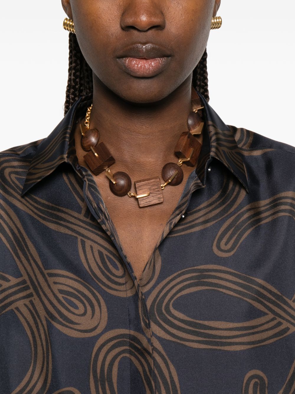 Loewe Paula's Ibiza Women Printed Silk Shirt LOEWE