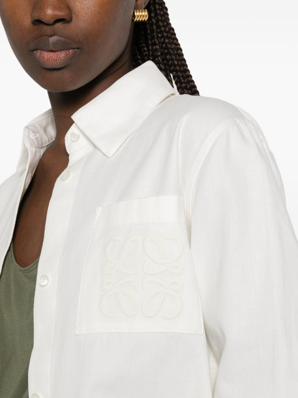 Loewe Paula's Ibiza Women Denim Cotton Shirt LOEWE