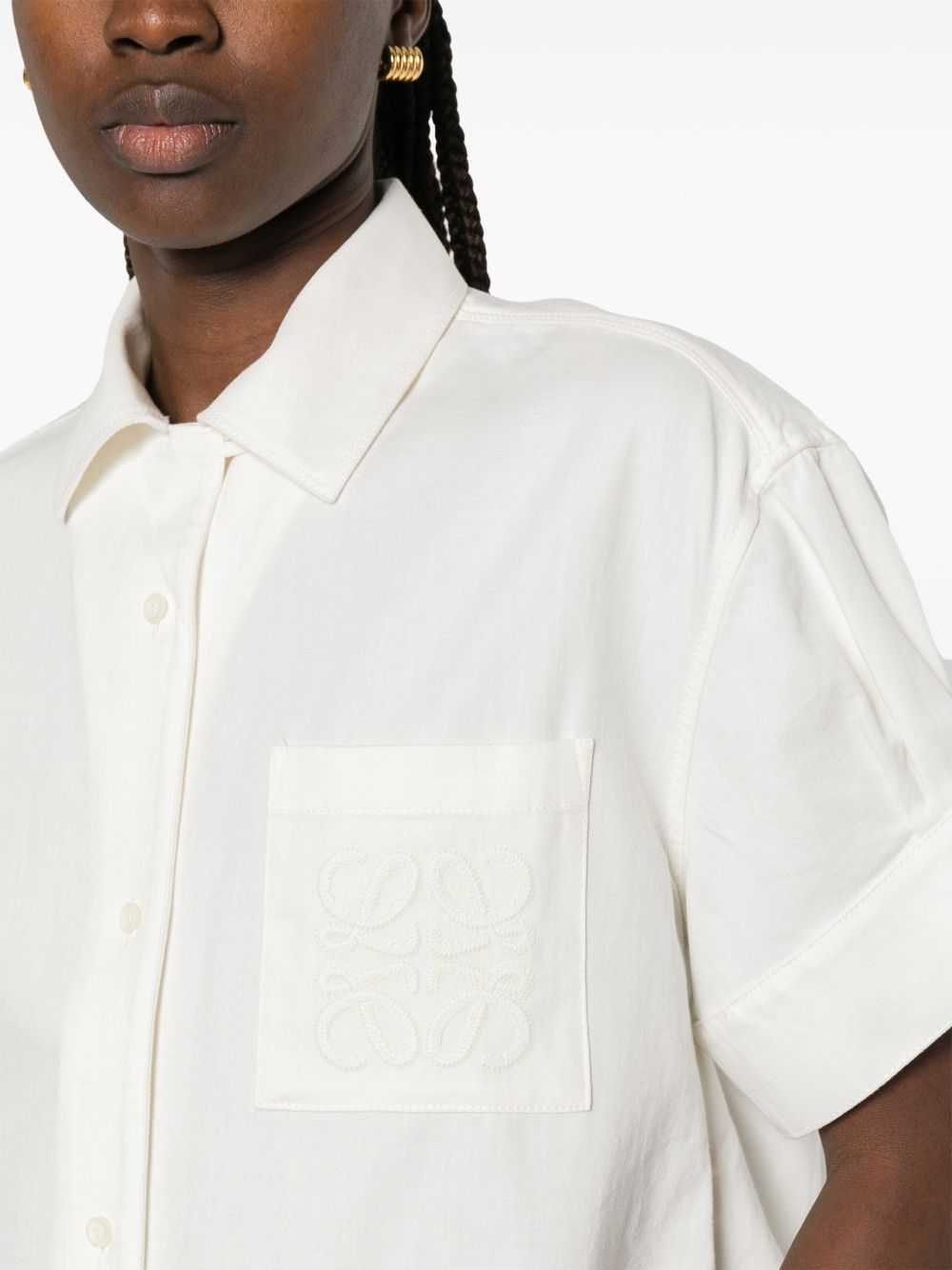 Loewe Women Denim Cotton Shirt LOEWE