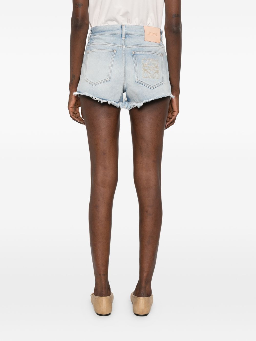 Loewe Paula's Ibiza Women Denim Cotton Shorts LOEWE