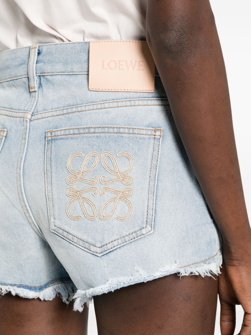 Loewe Paula's Ibiza Women Denim Cotton Shorts LOEWE