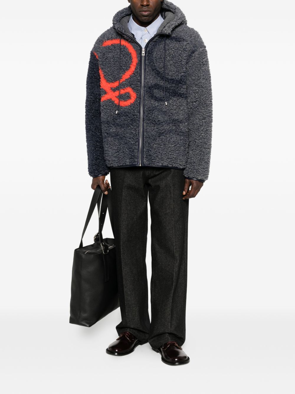 Loewe Men Anagram Wool Blend Jacket LOEWE