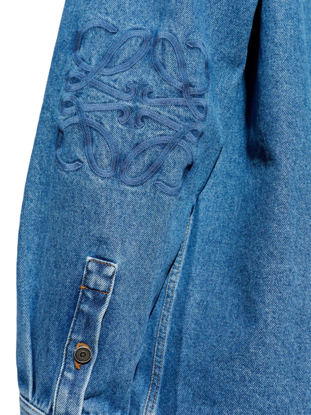Loewe Men Anagram Denim Cotton Shirt LOEWE