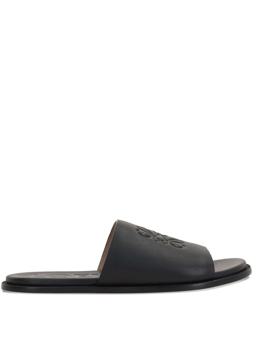 Loewe Men Flex Anagram Leather Slides LOEWE