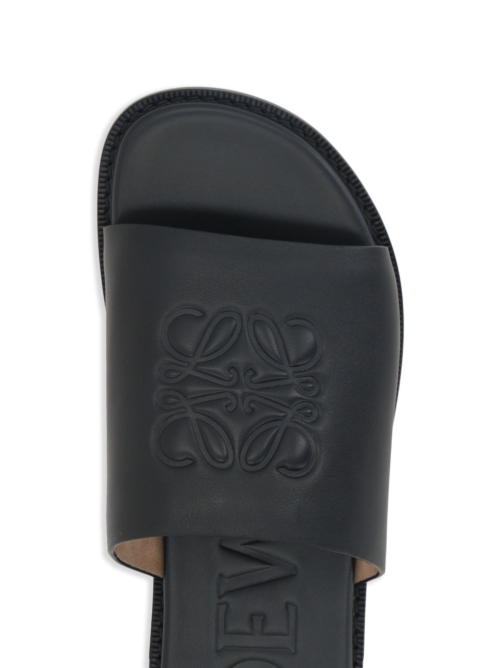 Loewe Men Flex Anagram Leather Slides LOEWE