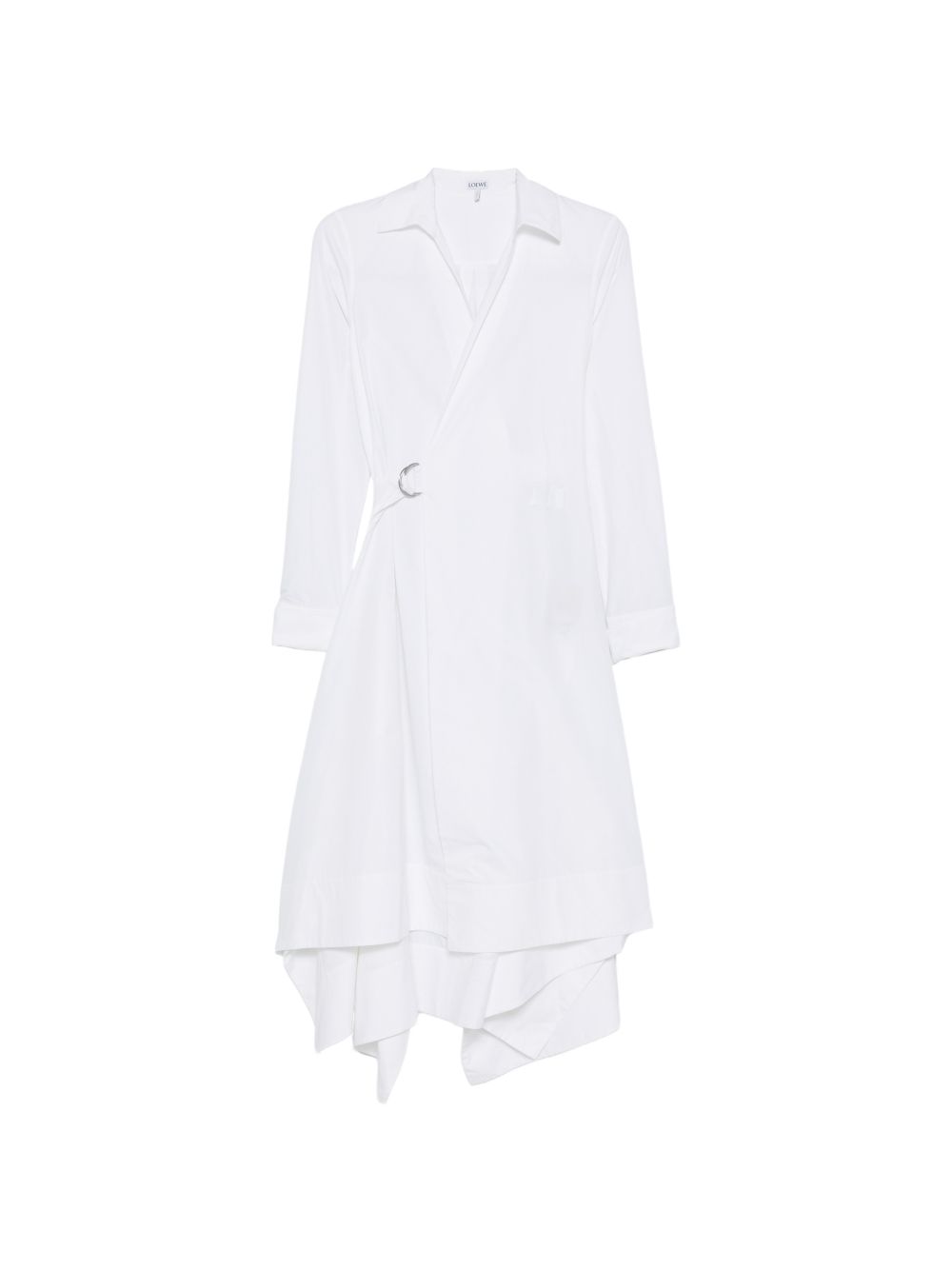 Loewe Women Cotton Draped Dress LOEWE