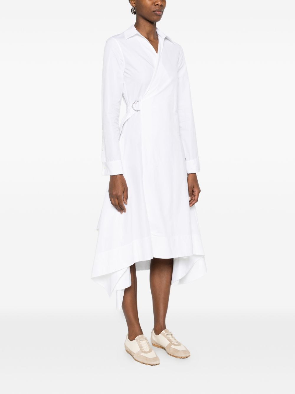 Loewe Women Cotton Draped Dress LOEWE