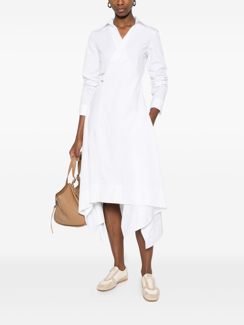 Loewe Women Cotton Draped Dress LOEWE