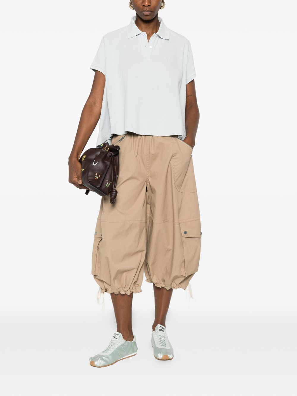 Loewe Women Anagram Cotton Polo Shirt LOEWE