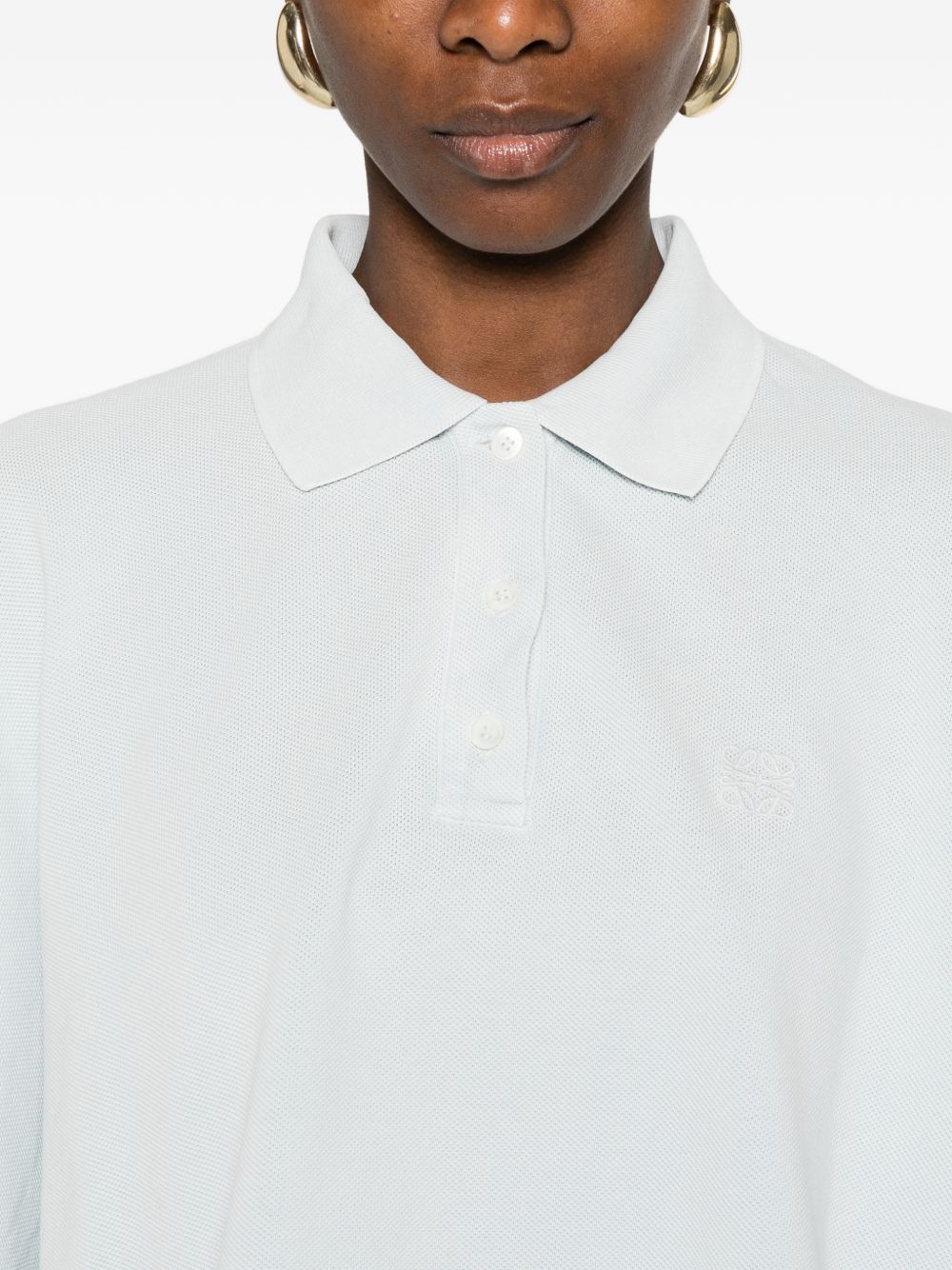 Loewe Women Anagram Cotton Polo Shirt LOEWE