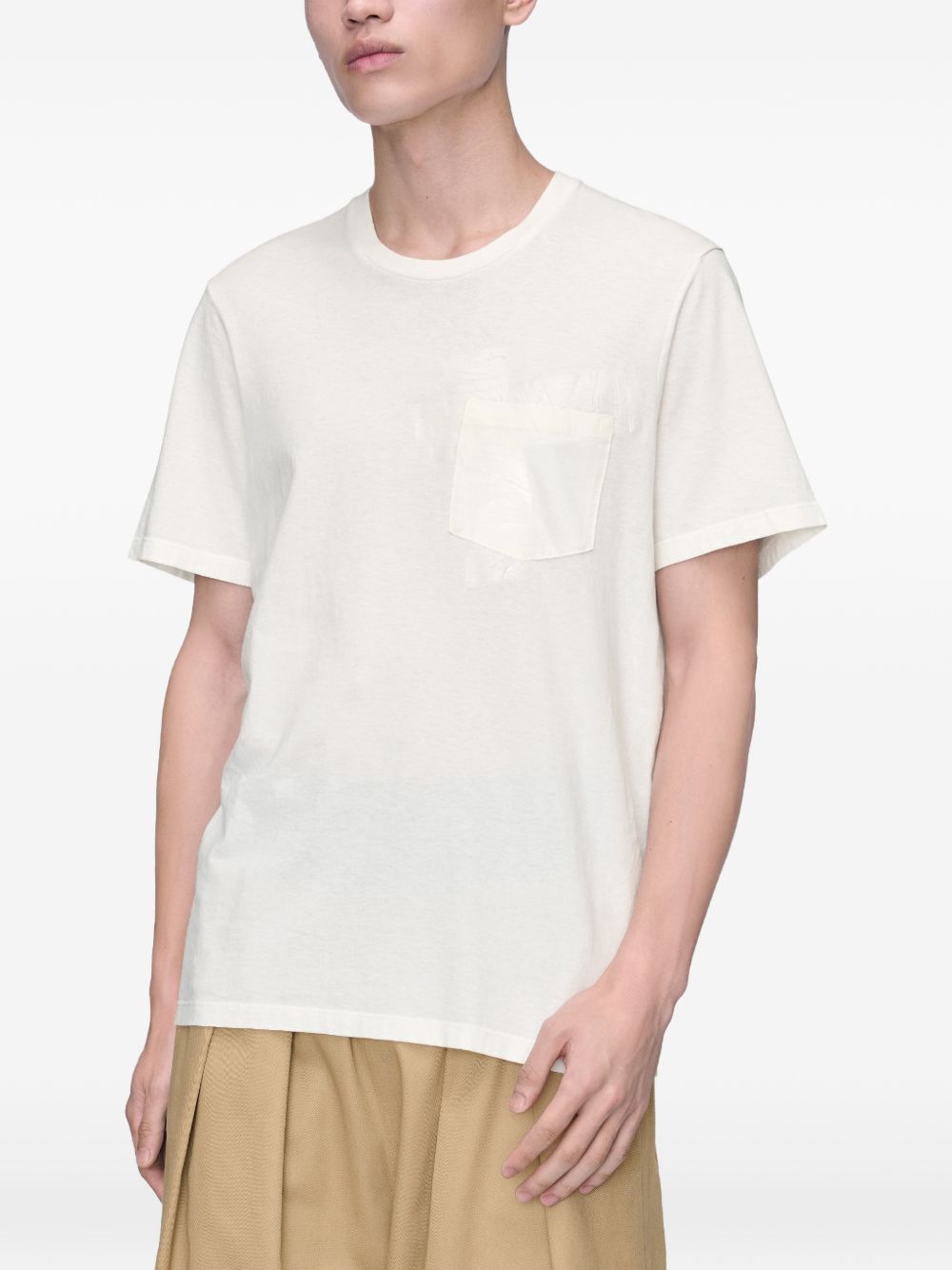 Maison Margiela Men Taped Cotton T-Shirt MAISON MARGIELA