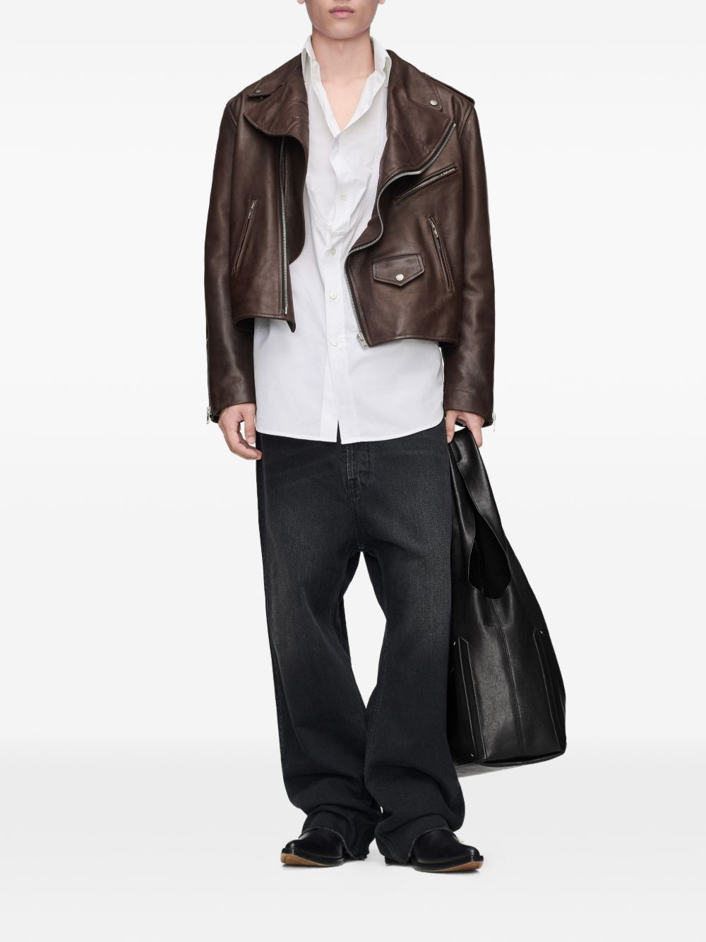 Maison Margiela Men Box Bag Xl Leather Shoulder Bag MAISON MARGIELA