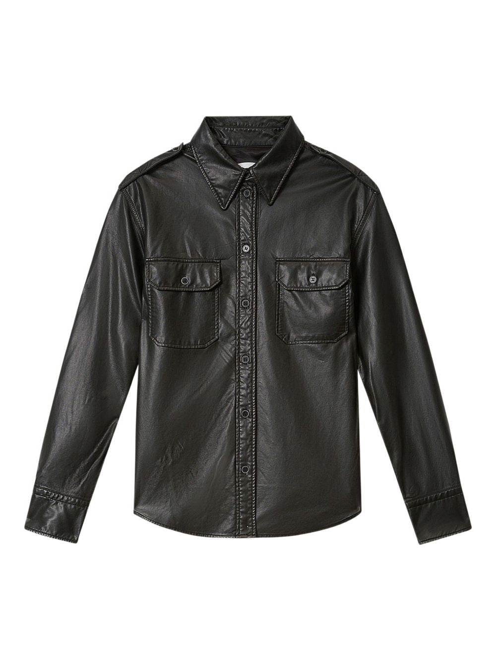 Marant Etoile Women Noee Faux Leather Shirt ISABEL MARANT ETOILE