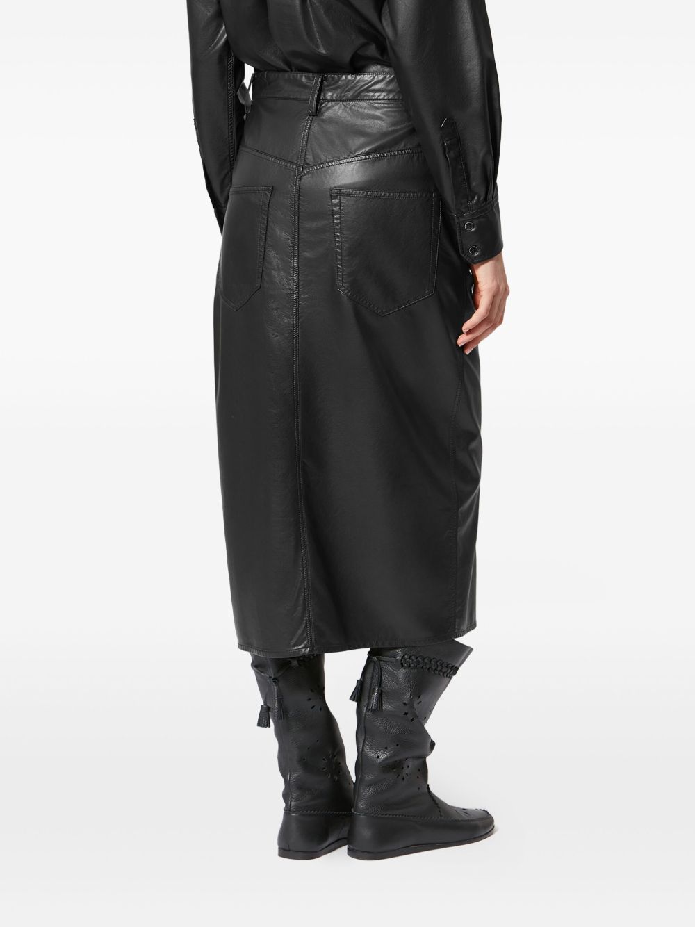 Marant Etoile Women Nilauria Faux Leather Skirt