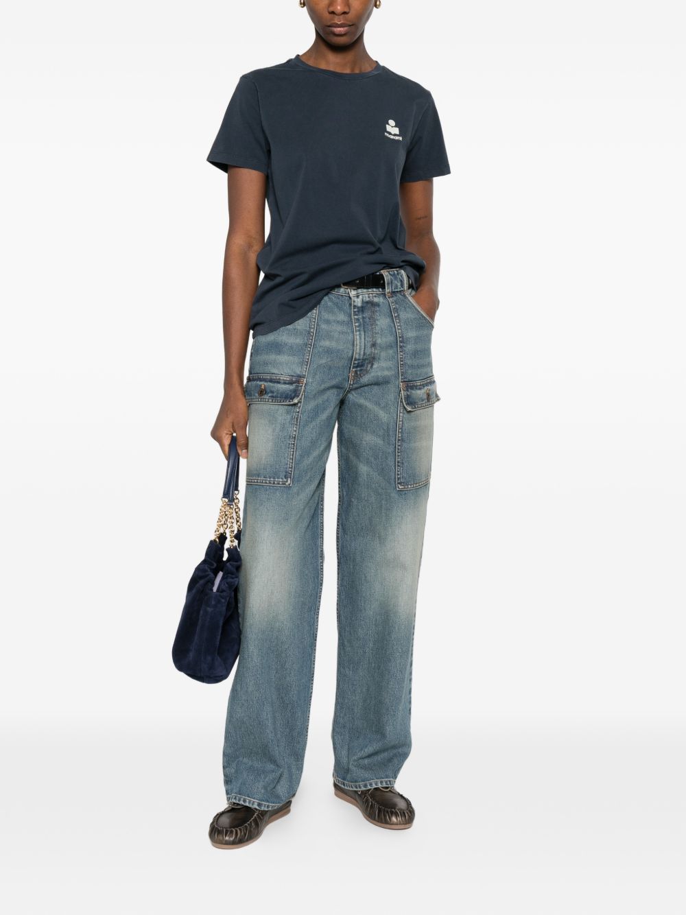 Marant Etoile Women Aby Cotton T-Shirt ISABEL MARANT ETOILE
