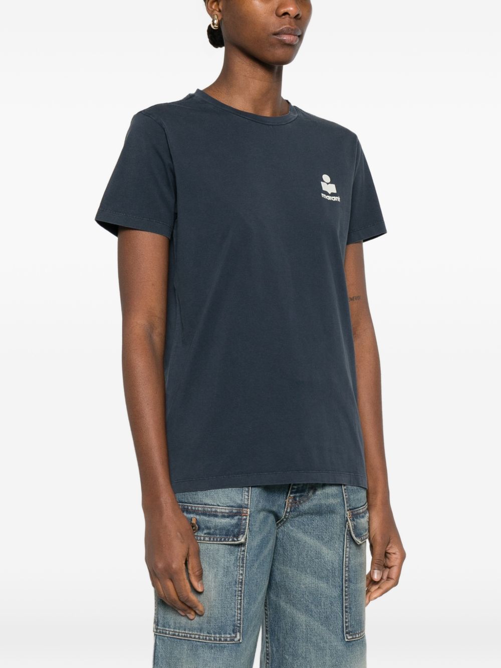 Marant Etoile Women Aby Cotton T-Shirt ISABEL MARANT ETOILE