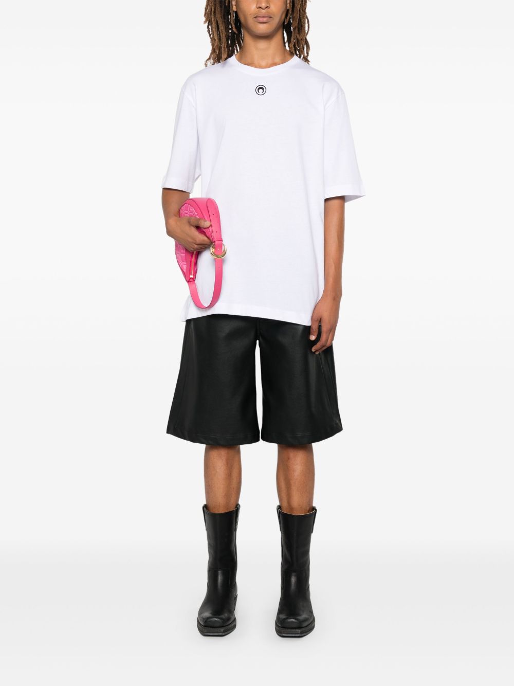 Marine Serre Men Moon Cotton T-Shirt MARINE SERRE