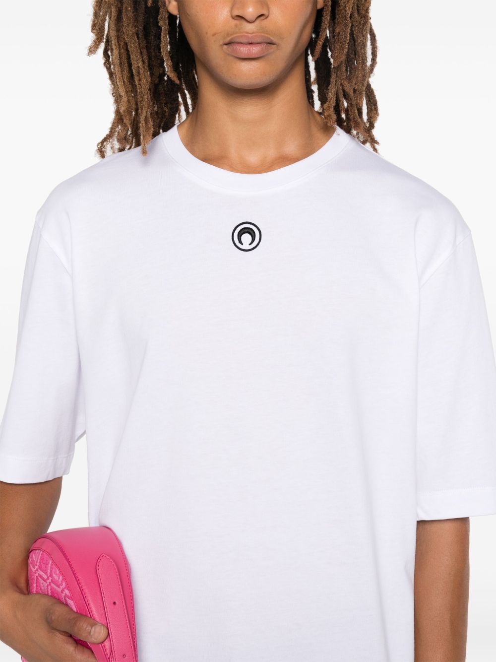 Marine Serre Men Moon Cotton T-Shirt MARINE SERRE