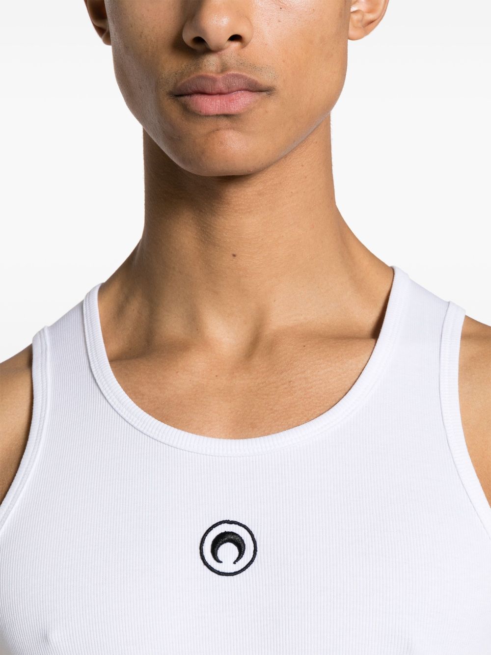 Marine Serre Men Moon Cotton Tank Top MARINE SERRE