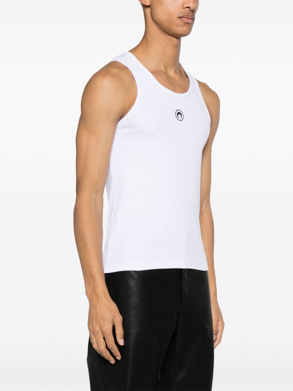 Marine Serre Men Moon Cotton Tank Top MARINE SERRE