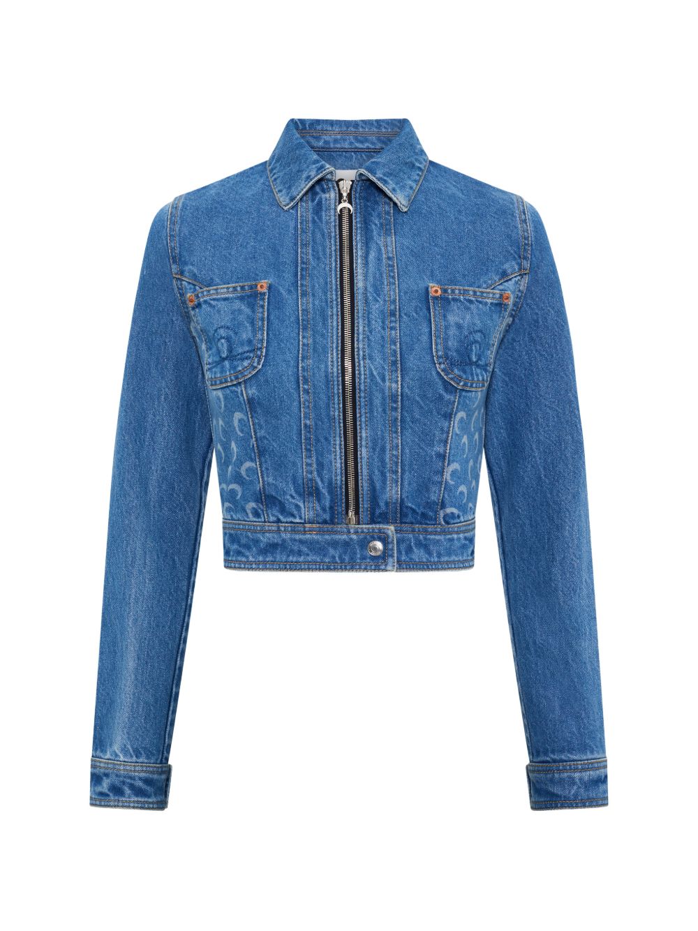 Marine Serre Women Denim Cotton Jacket MARINE SERRE
