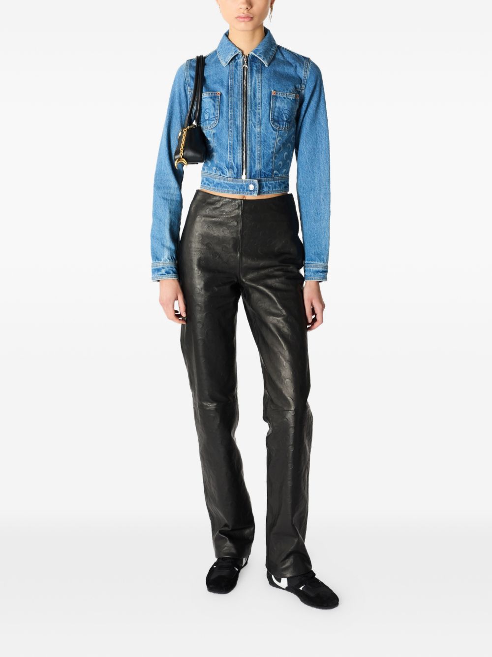 Marine Serre Women Denim Cotton Jacket MARINE SERRE