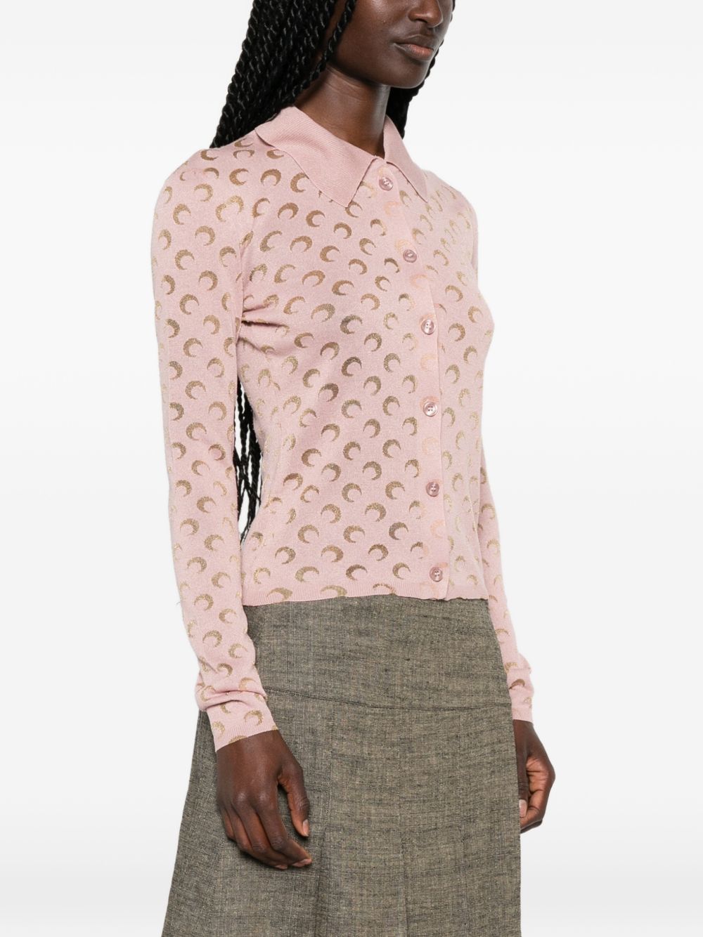 Marine Serre Women Moon Devore Shirt MARINE SERRE