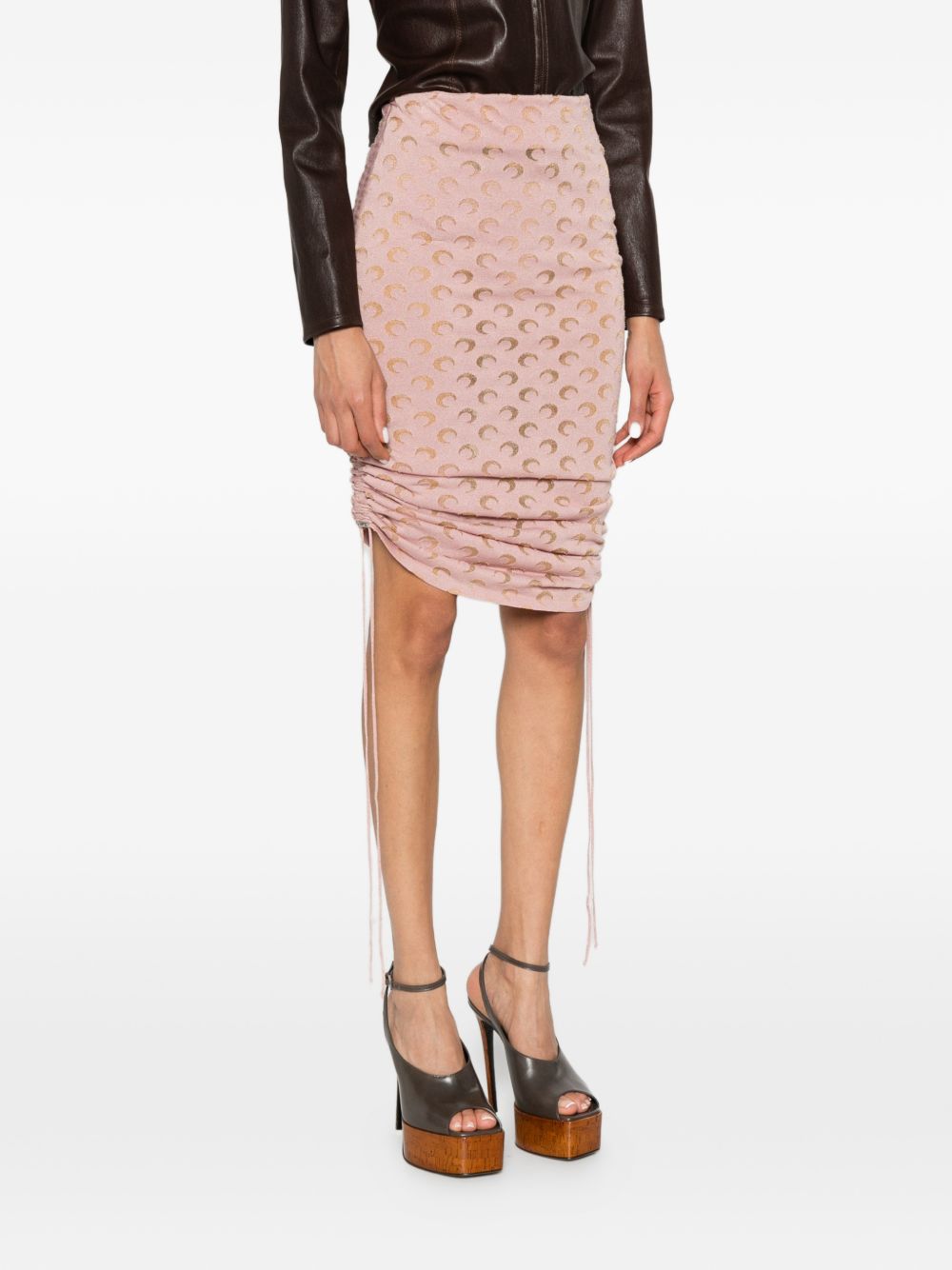 Marine Serre Women Moon Devore Skirt MARINE SERRE