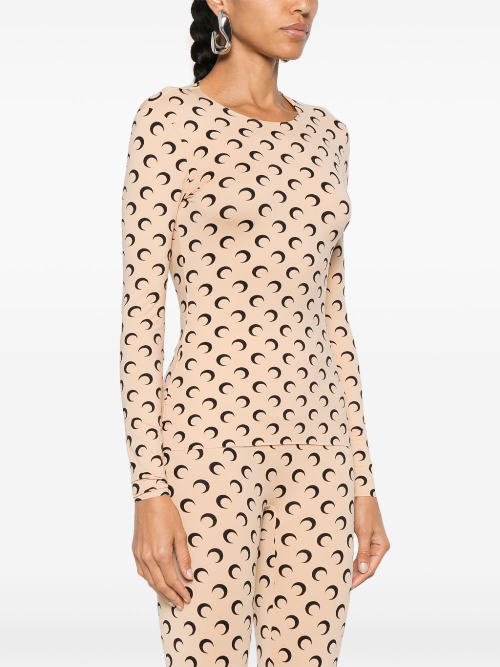 Marine Serre Women Moon Crewneck Top