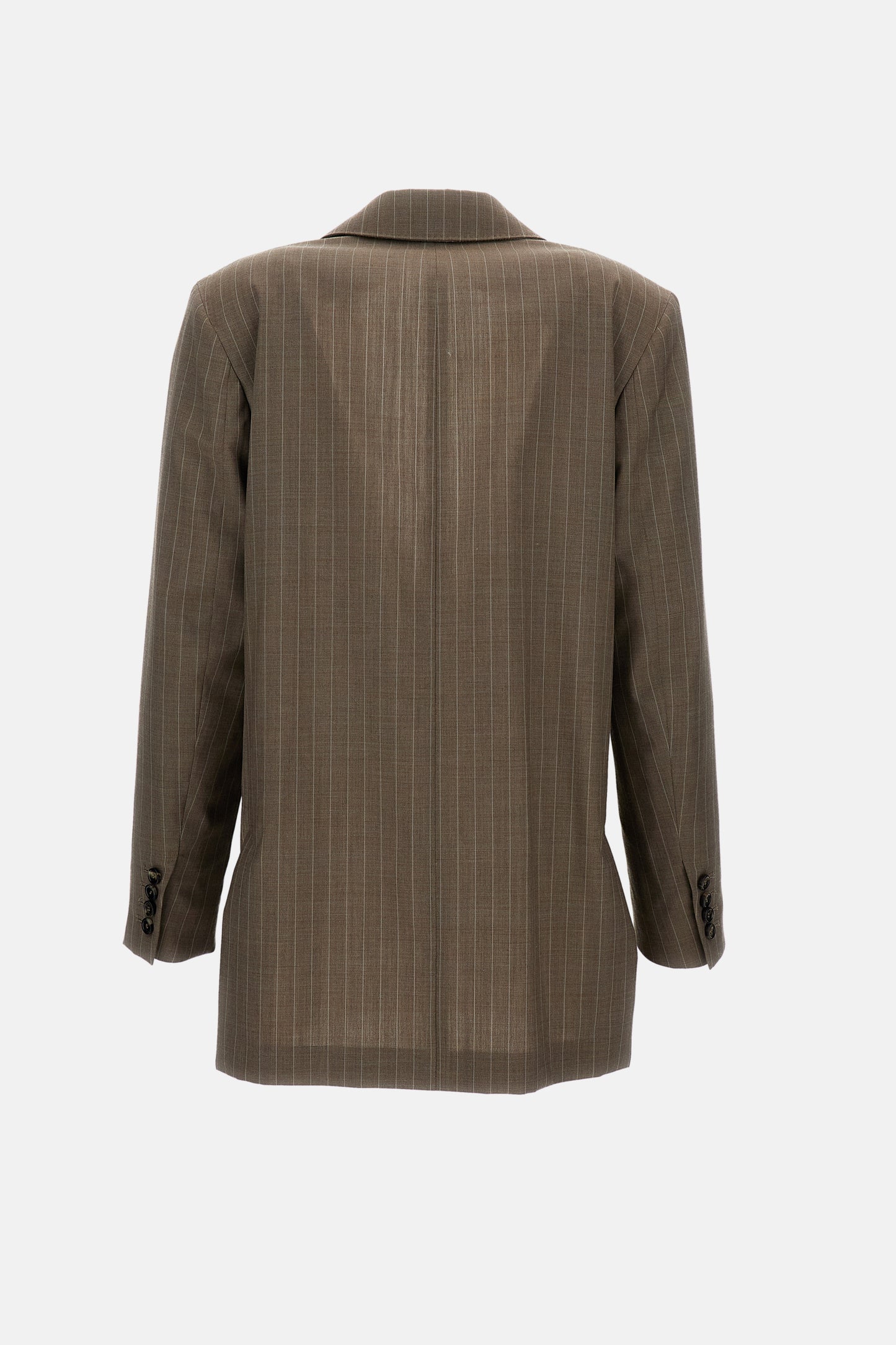 Max Mara Women Steel Pinstripe Jacket MAX MARA