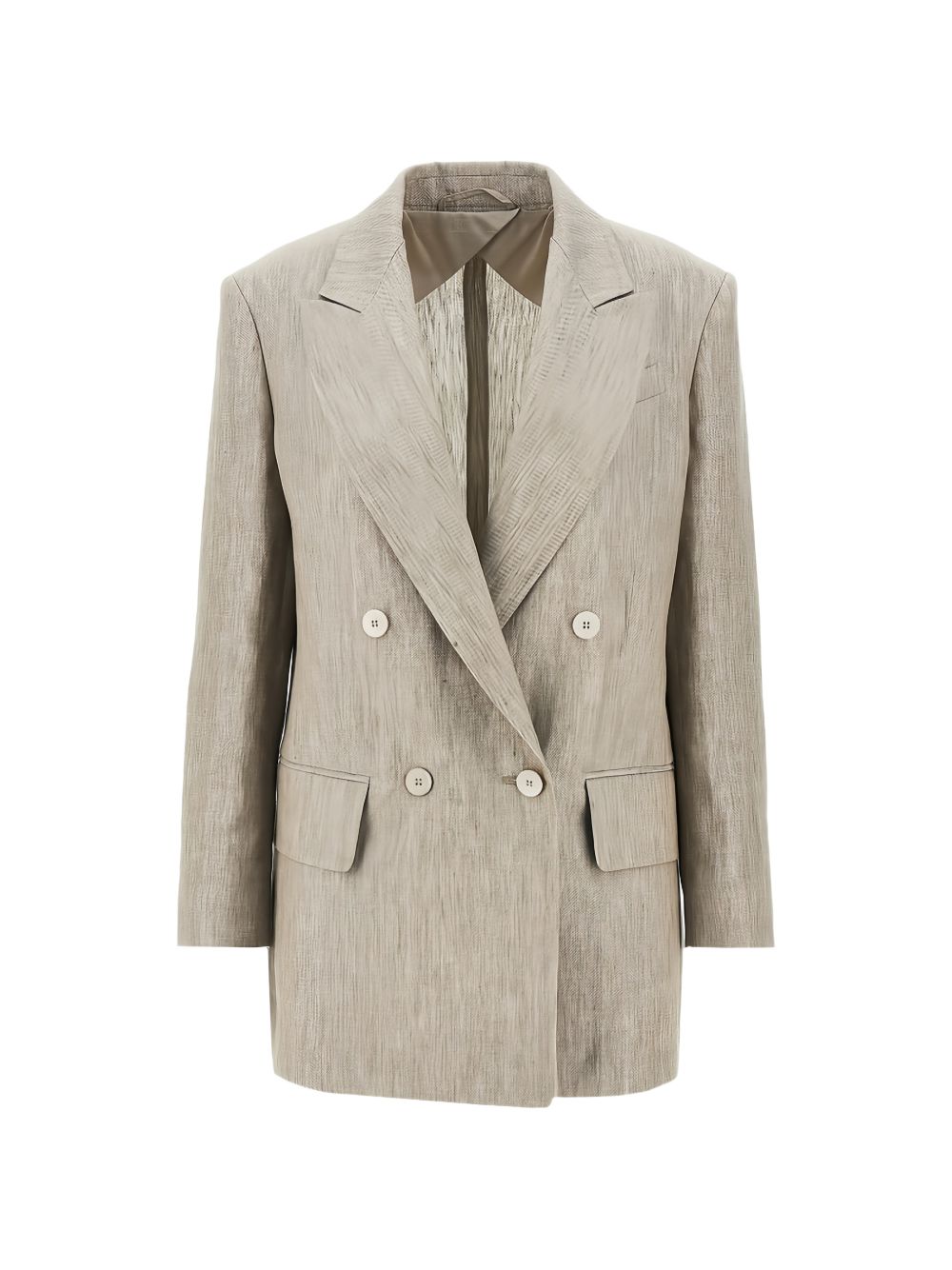 Max Mara Women Linen Double-Breasted Jacket MAX MARA