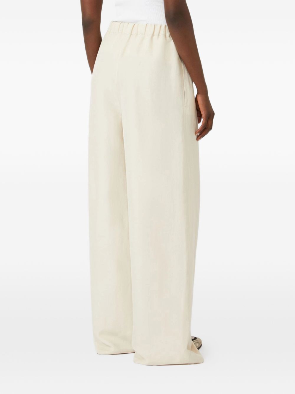 Max Mara Women Linen And Silk Blend Trousers MAX MARA