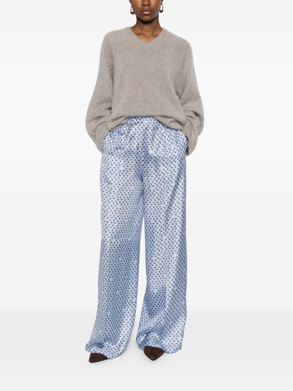 Max Mara Women Silk Trousers