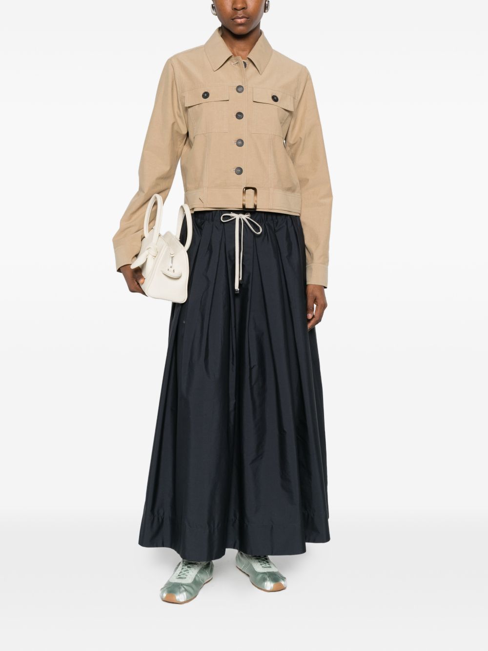 'S Max Mara Women Cotton Midi Skirt S MAX MARA
