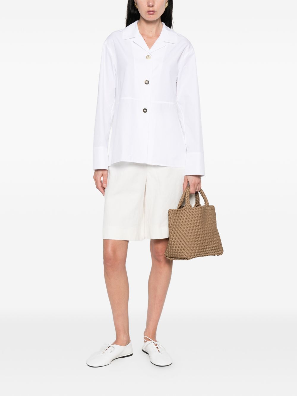 'S Max Mara Women Cotton And Linen Blend Shorts S MAX MARA