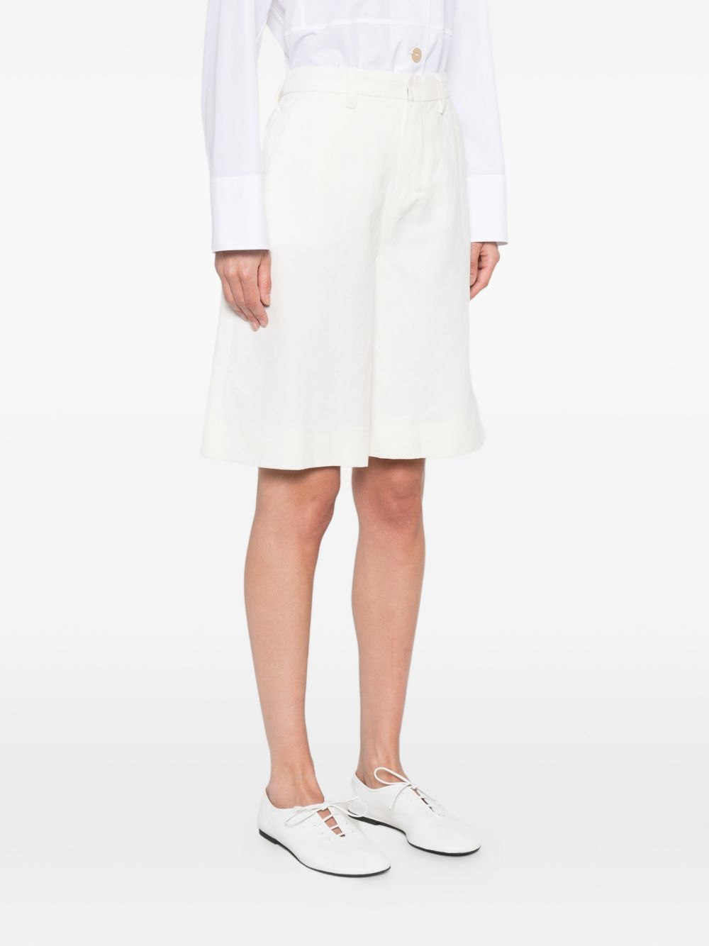 'S Max Mara Women Cotton And Linen Blend Shorts S MAX MARA