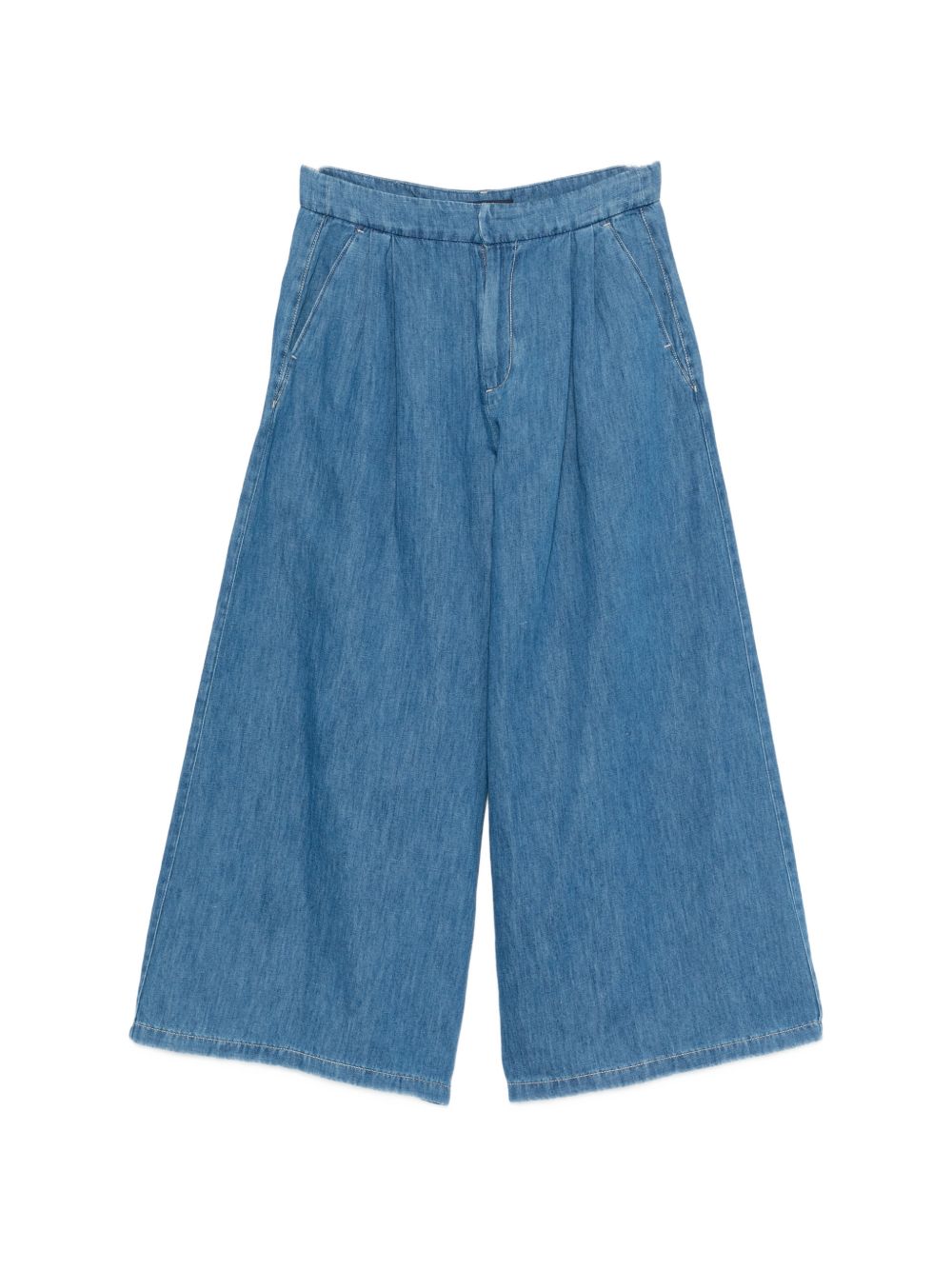 'S Max Mara Women Cotton And Linen Wide-Leg Jeans S MAX MARA