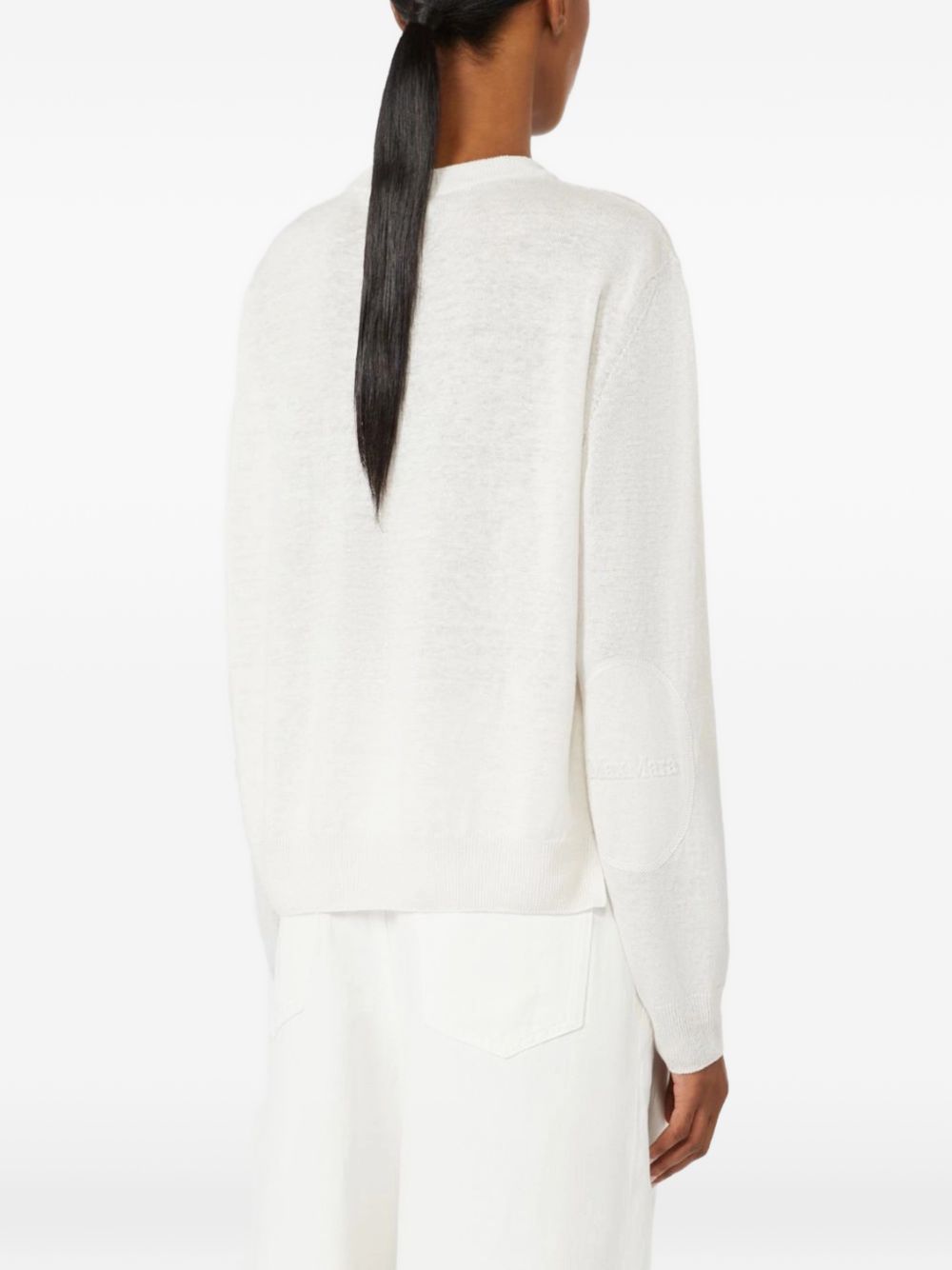 'S Max Mara Women Linen Crewneck Sweater