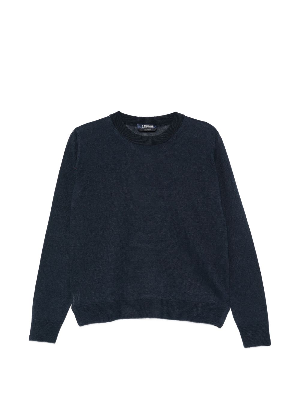 'S Max Mara Women Linen Crewneck Sweater