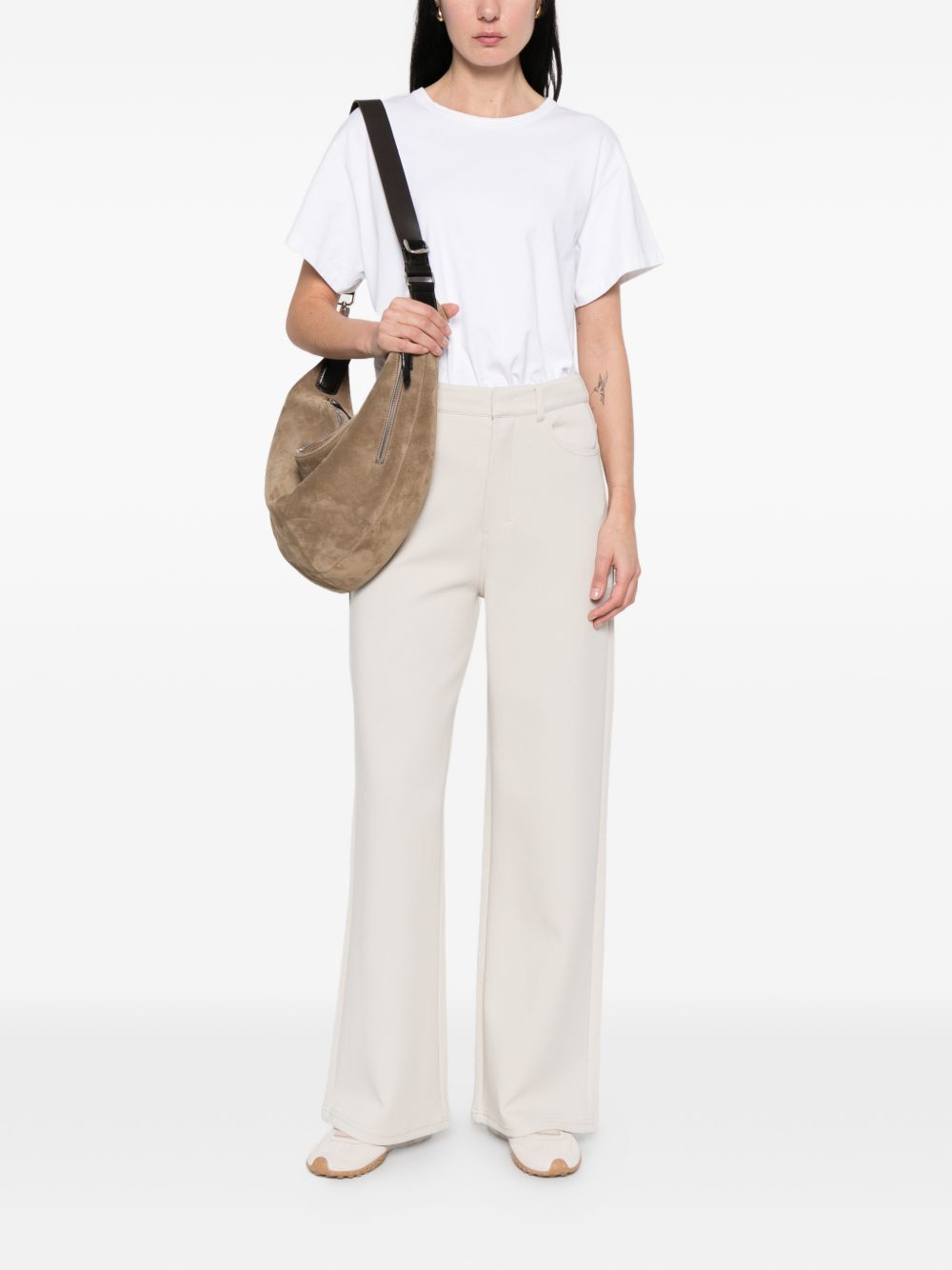 'S Max Mara Women Cotton Wide-Leg Trousers S MAX MARA