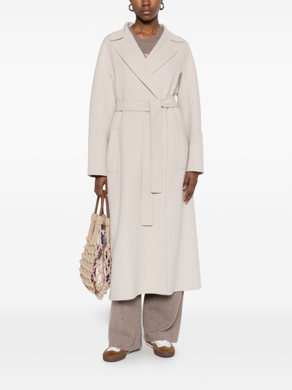 'S Max Mara Women Wool Long Coat S MAX MARA
