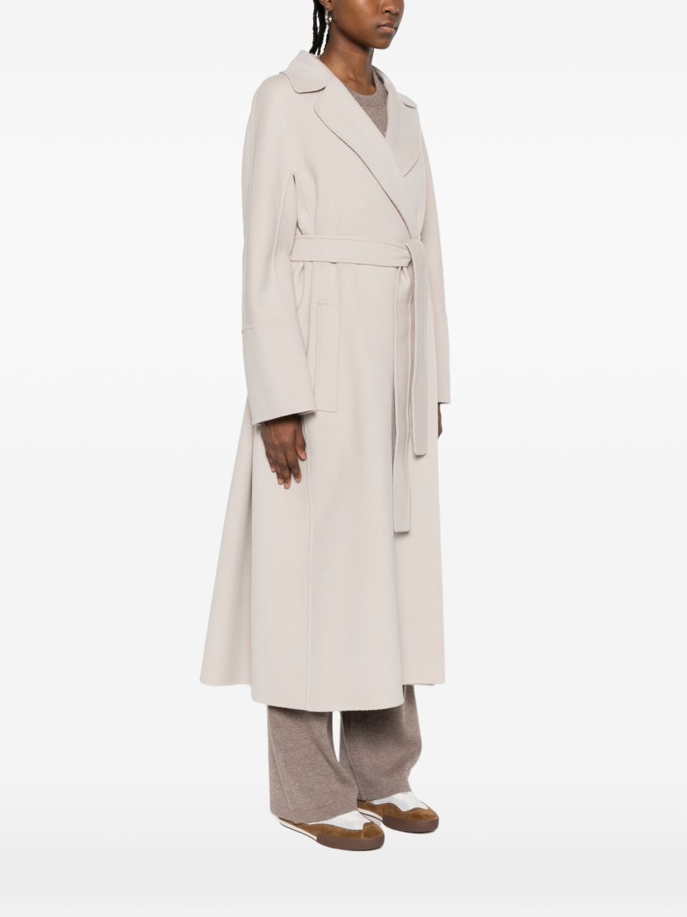 'S Max Mara Women Wool Long Coat S MAX MARA
