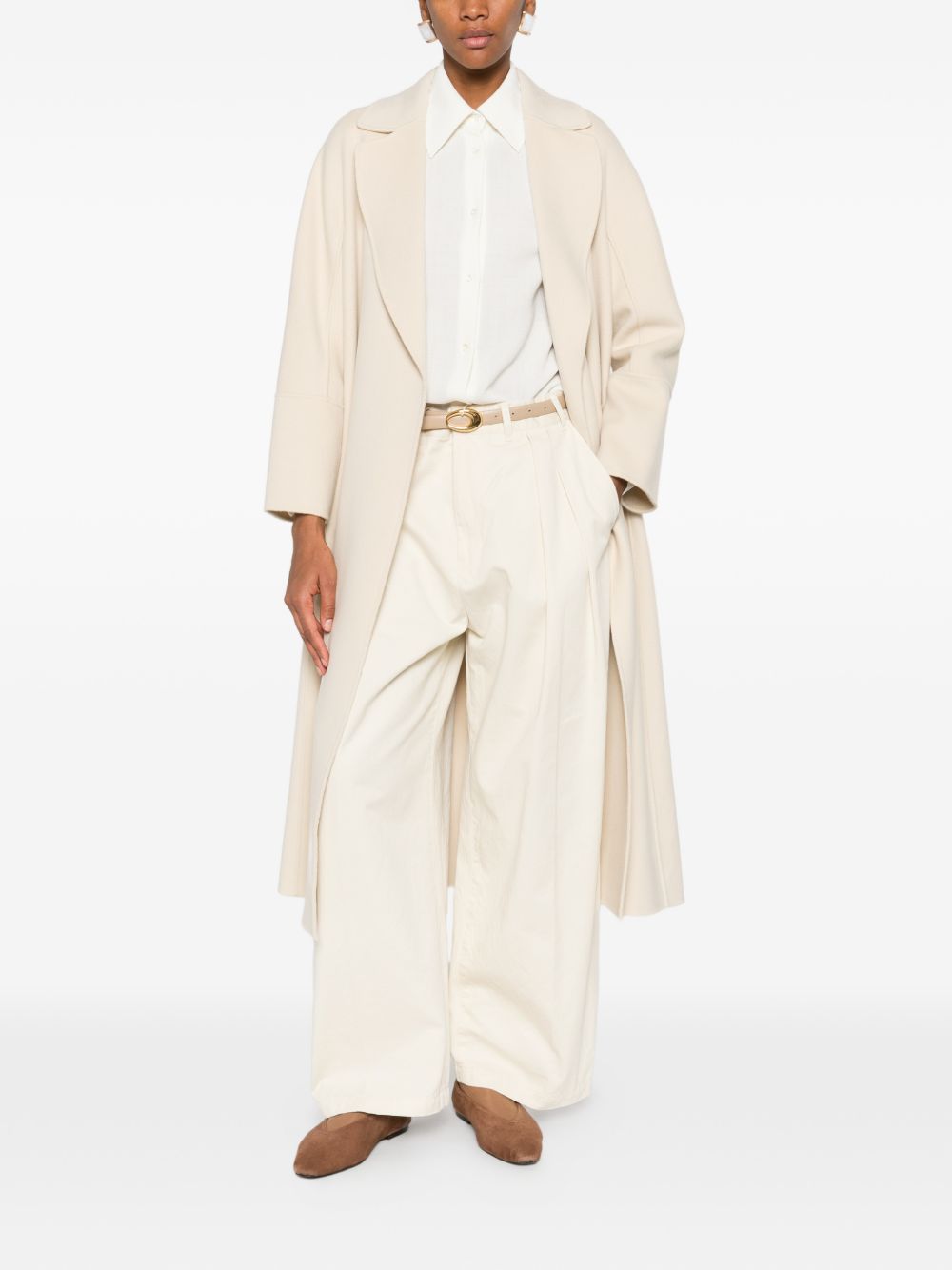 'S Max Mara Women Wool Long Coat S MAX MARA