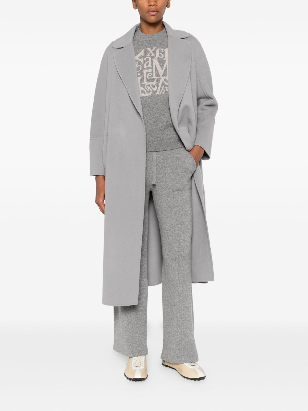 'S Max Mara Women Wool Long Coat S MAX MARA