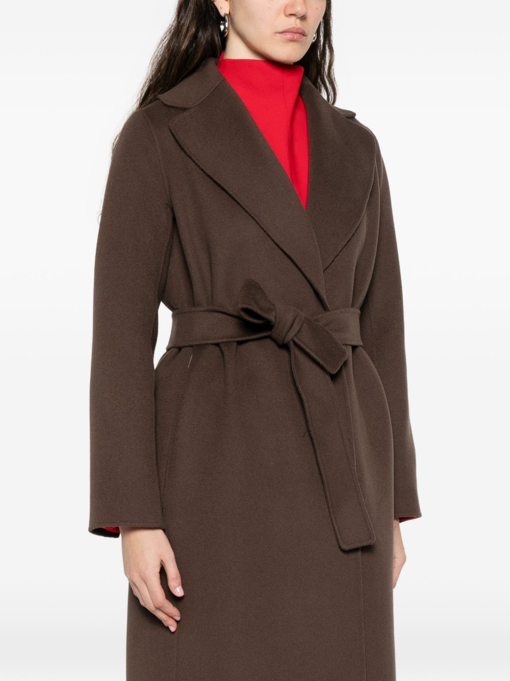 'S Max Mara Women Wool Long Coat S MAX MARA
