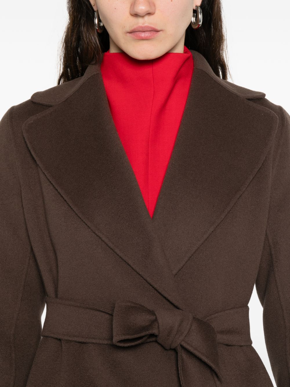 'S Max Mara Women Wool Long Coat S MAX MARA