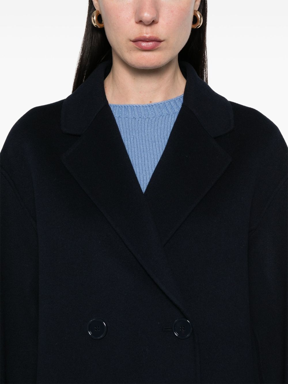 'S Max Mara Women Wool Long Coat