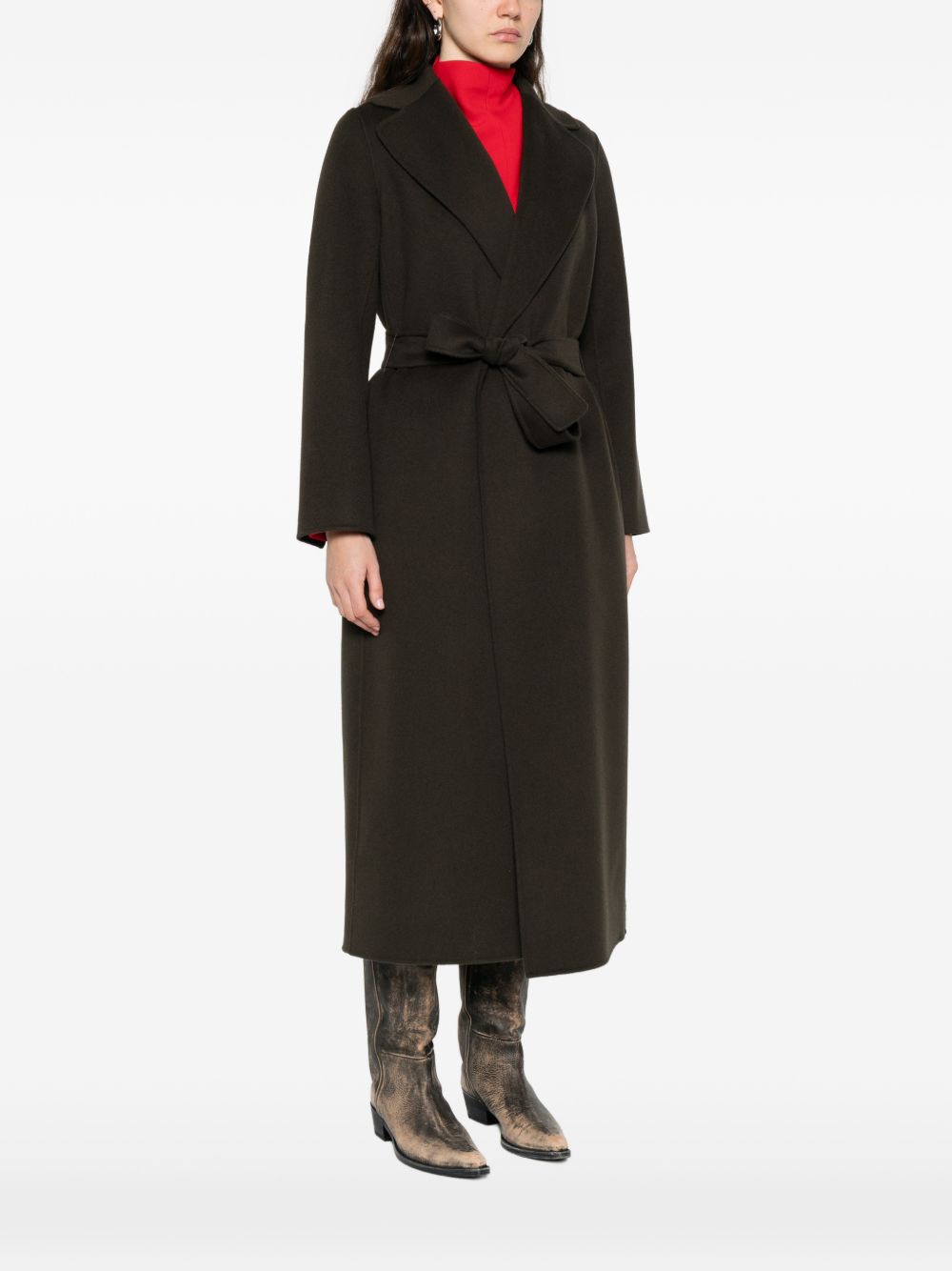 'S Max Mara Women Wool Long Coat S MAX MARA