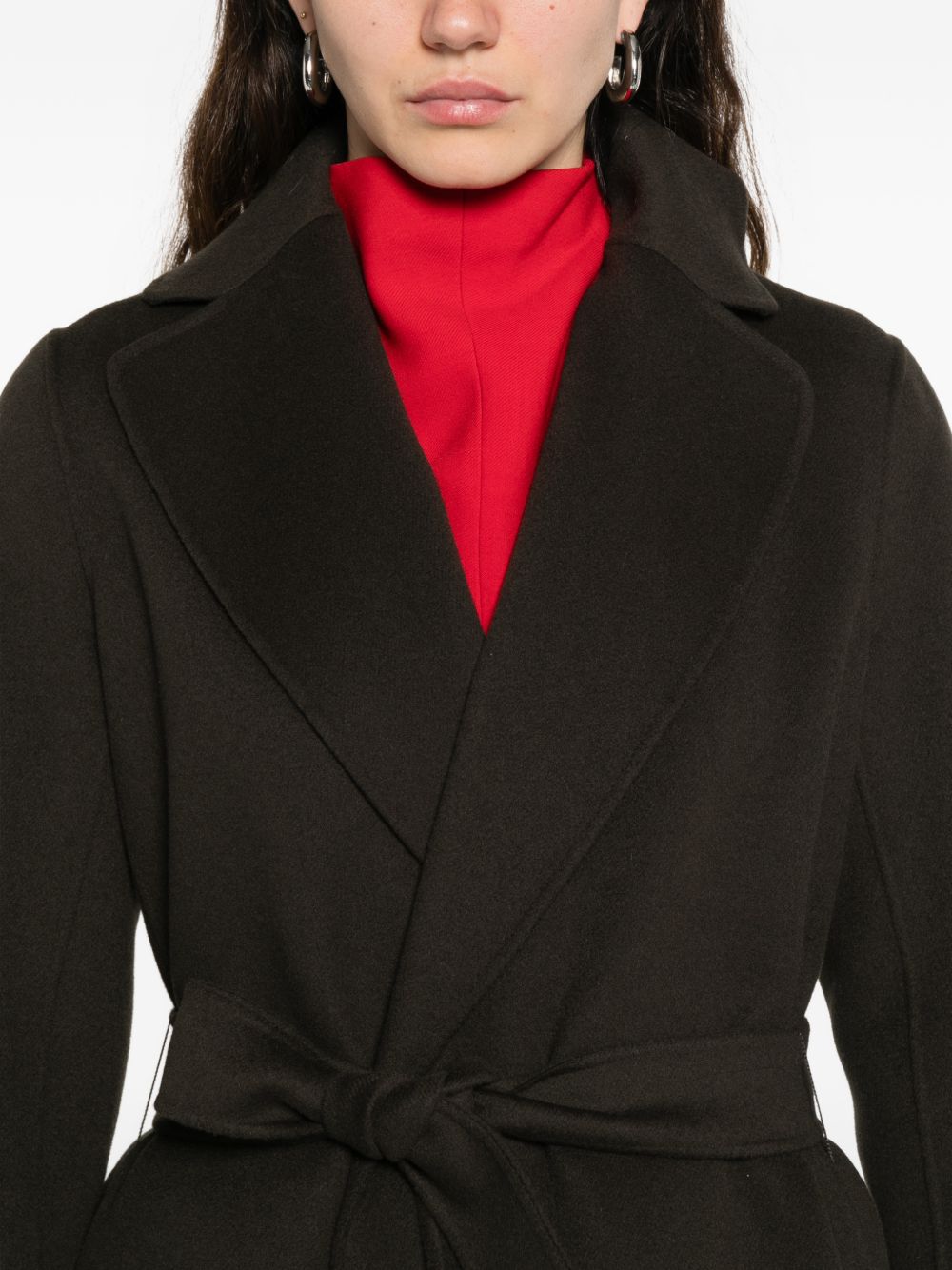 'S Max Mara Women Wool Long Coat S MAX MARA